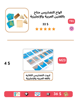باكدج الواح التضاريس متاح  باللغتين العربية والإنجليزية